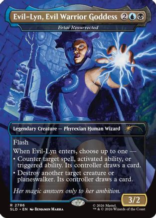 {R} Ertai Resurrected - Evil-Lyn, Evil Warrior Goddess (Foil) [Secret Lair Drop Series] [SLD 2786]