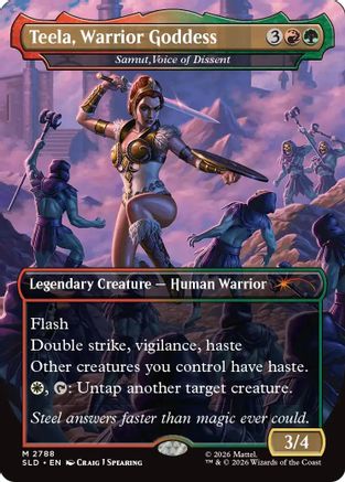 {R} Samut, Voice of Dissent - Teela, Warrior Goddess [Secret Lair Drop Series] [SLD 2788]