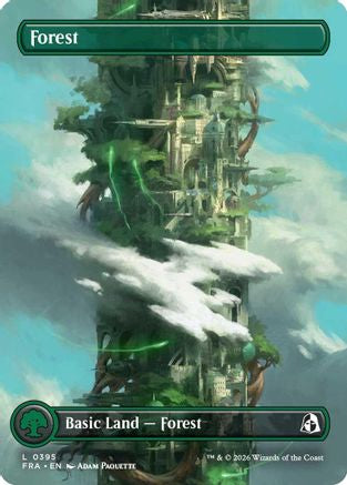 {C} Forest (Borderless) (0395) (Foil) [Reality Fracture] [FRA 395]