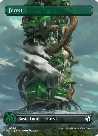 {C} Forest (Borderless) (0396) (Foil) [Reality Fracture] [FRA 396]