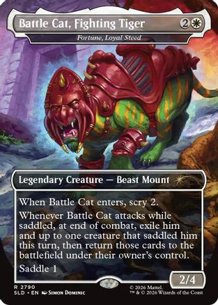 {R} Fortune, Loyal Steed - Battle Cat, Fighting Tiger [Secret Lair Drop Series] [SLD 2790]