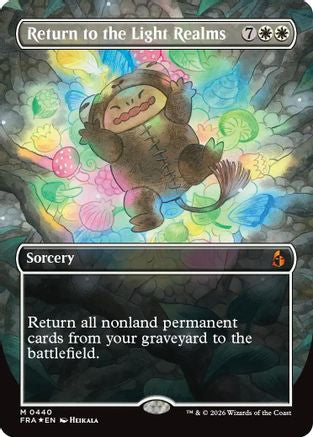 {R} Return to the Light Realms (Borderless) (0440) (Foil) [Reality Fracture] [FRA 440]