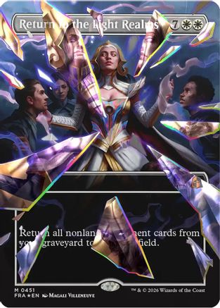{R} Return to the Light Realms (Borderless) (Facet Foil) (0451) (Foil) [Reality Fracture] [FRA 451]