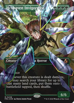{R} Hexhaven Invigorator (Borderless) (Facet Foil) (Foil) [Reality Fracture] [FRA 458]