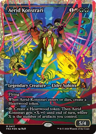 {R} Aerid Konstrari (Showcase) (Fracture Foil) (0417) (Foil) [Reality Fracture] [FRA 417]