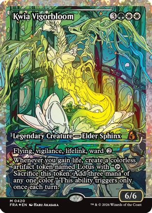 {R} Kwia Vigorbloom (Showcase) (Fracture Foil) (0420) (Foil) [Reality Fracture] [FRA 420]