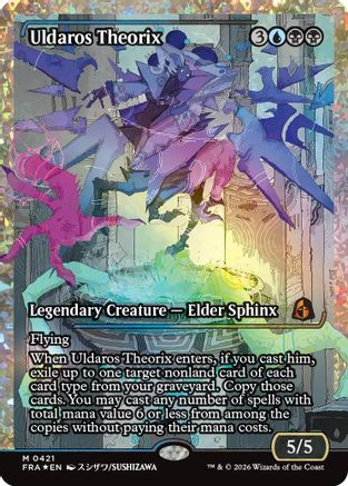 {R} Uldaros Theorix (Showcase) (Fracture Foil) (0421) (Foil) [Reality Fracture] [FRA 421]