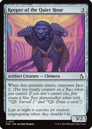 {C} Keeper of the Quiet Hour (Foil) [Reality Fracture] [FRA 171]