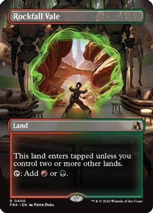 {R} Rockfall Vale (Borderless) (Foil) [Reality Fracture] [FRA 400]