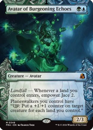 {R} Avatar of Burgeoning Echoes (Showcase) (0348) (Foil) [Reality Fracture] [FRA 348]