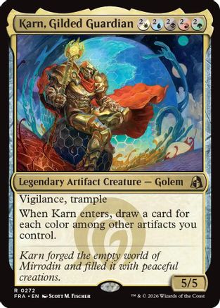 {R} Karn, Gilded Guardian [Reality Fracture] [FRA 272]