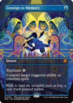 {R} Consign to Memory (Borderless) (Foil) [Special Guests] [SPG 162]