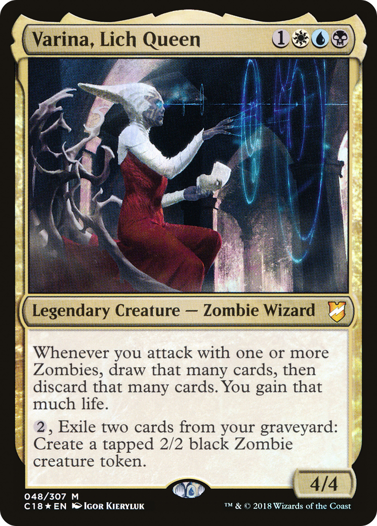 {R} Varina, Lich Queen [Commander 2018][C18 048] - Misty Mountain Games