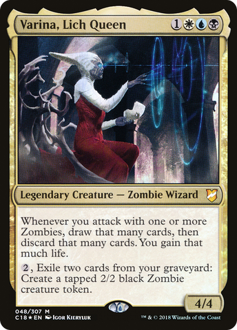 {R} Varina, Lich Queen [Commander 2018][C18 048]