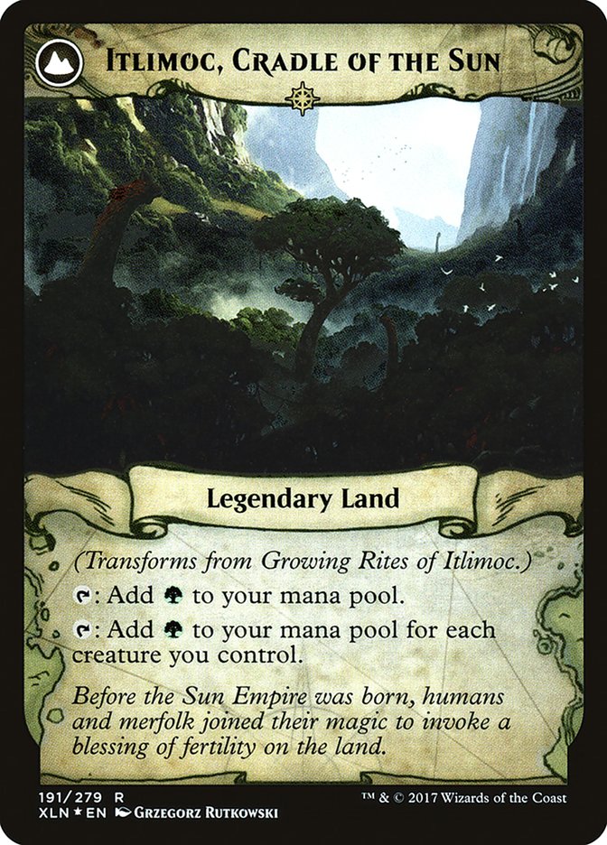 {R} Growing Rites of Itlimoc // Itlimoc, Cradle of the Sun [Ixalan Prerelease Promos][PR XLN 191] - Misty Mountain Games