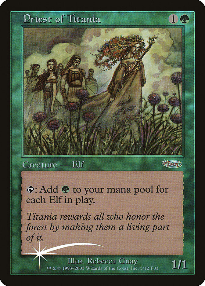 {R} Priest of Titania [Friday Night Magic 2003][PA F03 005]