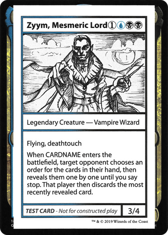 {R} Zyym, Mesmeric Lord (2021 Edition) [Mystery Booster Playtest Cards][CMB1 104]
