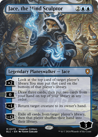 {R} Jace, the Mind Sculptor (Borderless) [Bloomburrow Commander][BLC 075]