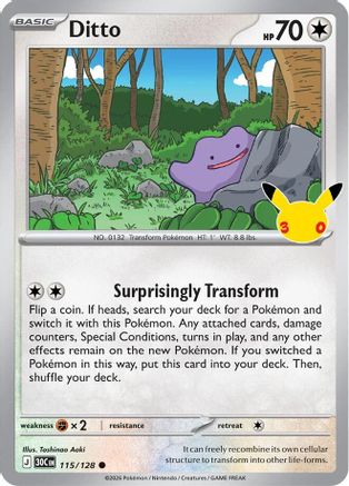 [PKM] Ditto (115) Holofoil [ME 30th Celebration]