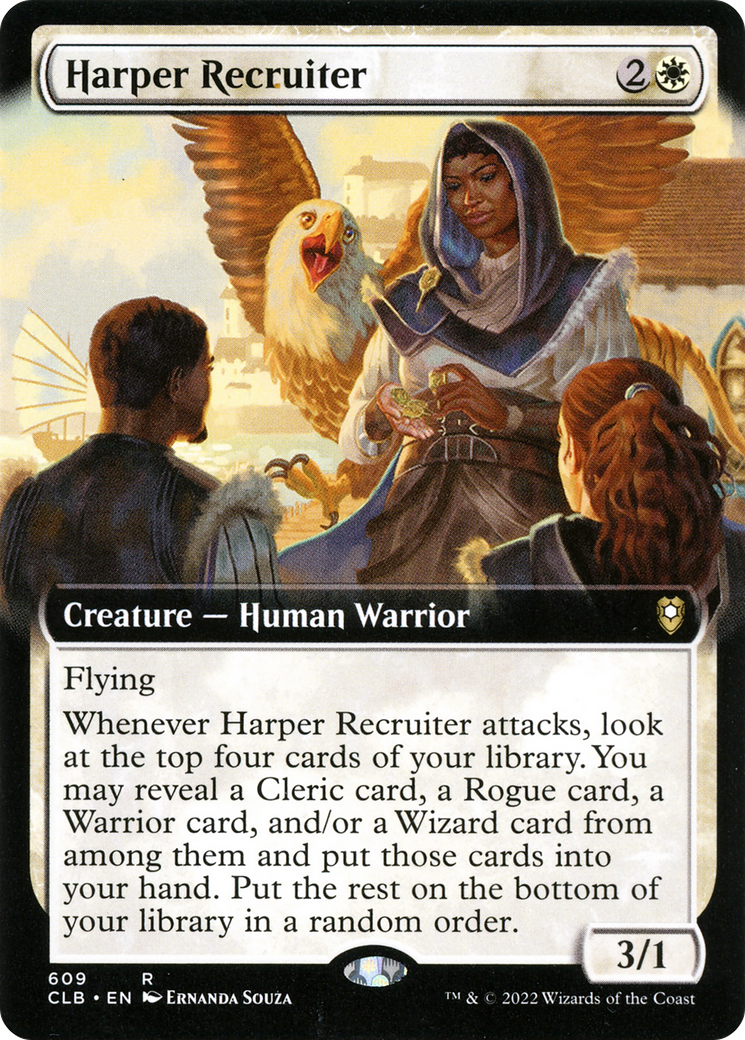 {R} Harper Recruiter (Extended Art) [Commander Legends: Battle for Baldur's Gate][CLB 609]