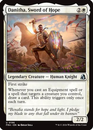 {C} Danitha, Sword of Hope (Foil) [Reality Fracture] [FRA 196]
