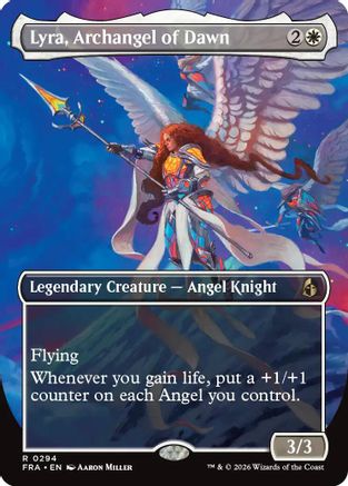 {R} Lyra, Archangel of Dawn (Borderless) [Reality Fracture] [FRA 294]