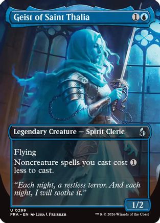 {C} Geist of Saint Thalia (Borderless) (Foil) [Reality Fracture] [FRA 299]