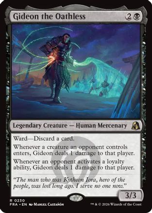 {R} Gideon the Oathless (Foil) [Reality Fracture] [FRA 230]