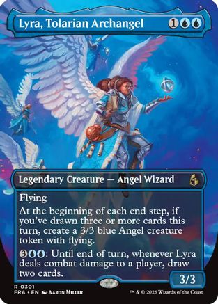 {R} Lyra, Tolarian Archangel (Borderless) [Reality Fracture] [FRA 301]