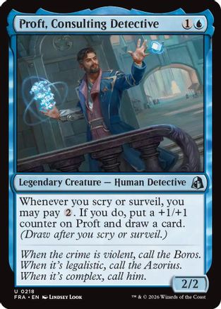 {C} Proft, Consulting Detective (Foil) [Reality Fracture] [FRA 218]