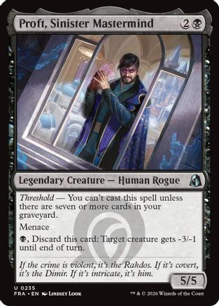 {C} Proft, Sinister Mastermind (Foil) [Reality Fracture] [FRA 235]