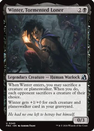 {C} Winter, Tormented Loner [Reality Fracture] [FRA 240]