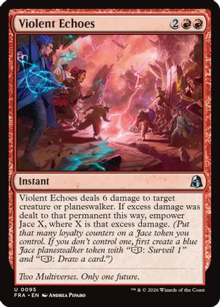 {C} Violent Echoes (Foil) [Reality Fracture] [FRA 095]