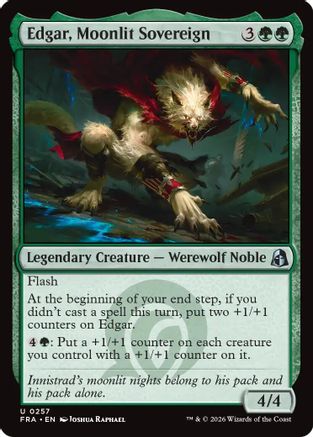 {C} Edgar, Moonlit Sovereign (Foil) [Reality Fracture] [FRA 257]