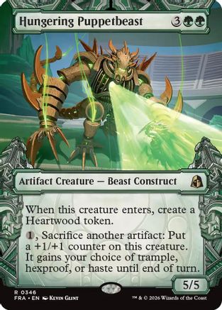 {R} Hungering Puppetbeast (Showcase) (Foil) [Reality Fracture] [FRA 346]