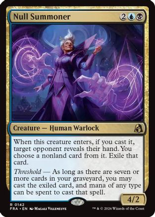 {R} Null Summoner (Foil) [Reality Fracture] [FRA 142]