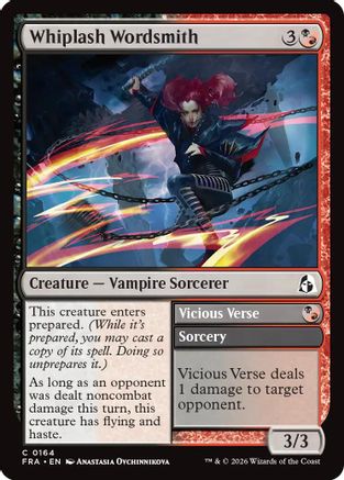 {C} Whiplash Wordsmith (Foil) [Reality Fracture] [FRA 164]