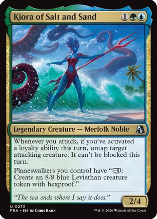 {C} Kiora of Salt and Sand (Foil) [Reality Fracture] [FRA 273]