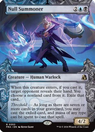 {R} Null Summoner (Showcase) (Foil) [Reality Fracture] [FRA 353]