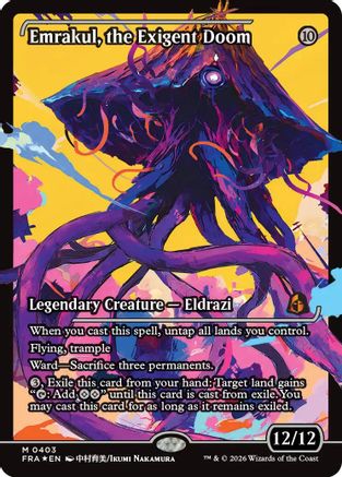 {R} Emrakul, the Exigent Doom (Showcase) (Foil) [Reality Fracture] [FRA 403]