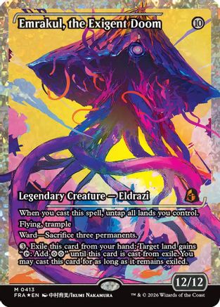 {R} Emrakul, the Exigent Doom (Showcase) (Fracture Foil) (Foil) [Reality Fracture] [FRA 413]