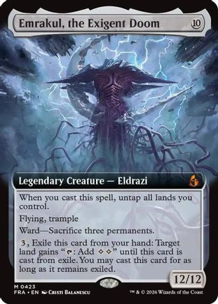 {R} Emrakul, the Exigent Doom (Extended Art) (Foil) [Reality Fracture] [FRA 423]