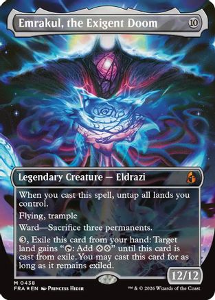 {R} Emrakul, the Exigent Doom (Borderless) (Foil) [Reality Fracture] [FRA 438]