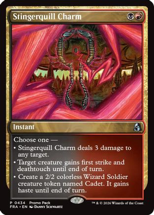 {@@FRA R} Stingerquill Charm (Promo) (Foil) [Promo Pack Reality Fracture] [PPFRA 434]