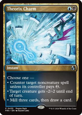 {@@FRA R} Theorix Charm (Promo) (Foil) [Promo Pack Reality Fracture] [PPFRA 435]
