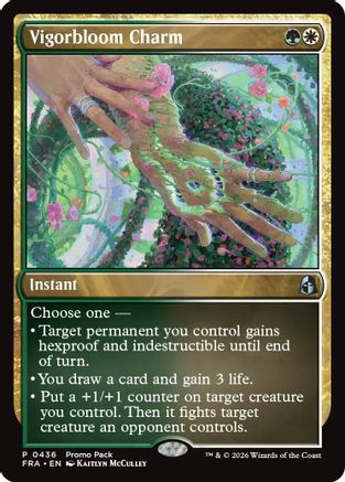 {R} Vigorbloom Charm (Promo) (Foil) [Promo Pack Reality Fracture] [PPFRA 436]