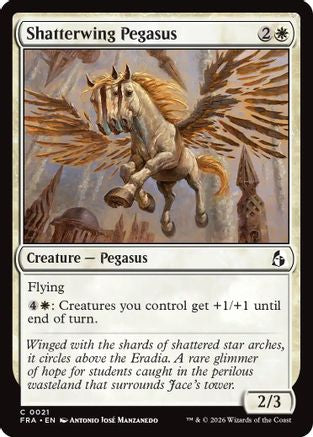 {C} Shatterwing Pegasus (Foil) [Reality Fracture] [FRA 021]