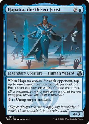 {C} Hapatra, the Desert Frost [Reality Fracture] [FRA 215]