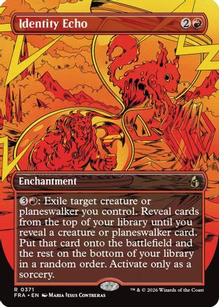 {R} Identity Echo (Borderless) (Foil) [Reality Fracture] [FRA 371]
