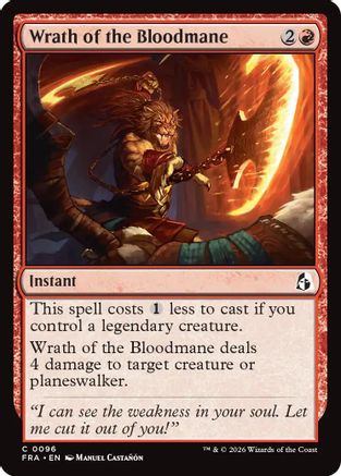 {C} Wrath of the Bloodmane (Foil) [Reality Fracture] [FRA 096]
